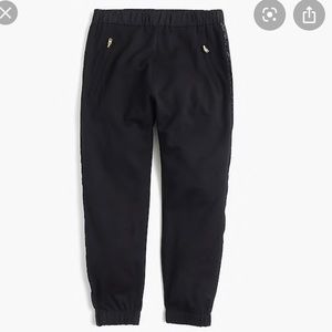 Crewcuts black glitter stripe pants